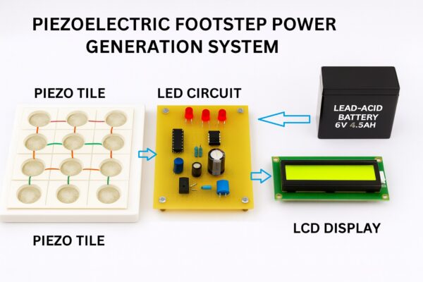 Piezoelectric Footstep Power Generation Project Kit