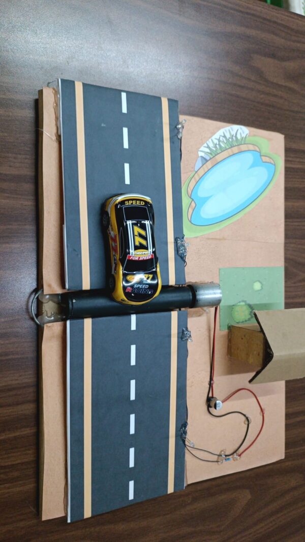 Speed Breaker Energy Harvesting System – Micro-Generator & Capacitor Storage Demonstration Kit